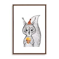 Framed Canvas Wall Art Cartoon Children's Room Canvas Prints Home Artwork Decoration for Living Room,Bedroom - 16x24 inches