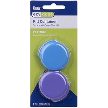 Ezy Dose Daily Round │Portable Pill and Vitamin Containers