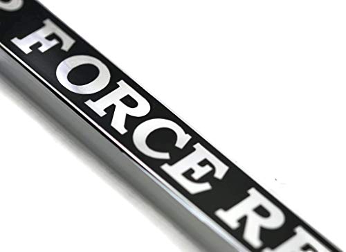 Air Force Retired Slim ABS Plastic License Plate Tag Frame Mirror Chrome Cap (Certified Refurbished)