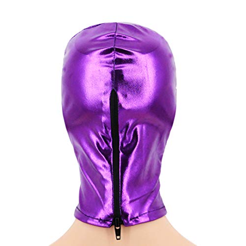 Vimoisa Metallic Cycling Face Neck Mask Hat Ultra Balaclava Hood(Purple) - Thumbnail 5