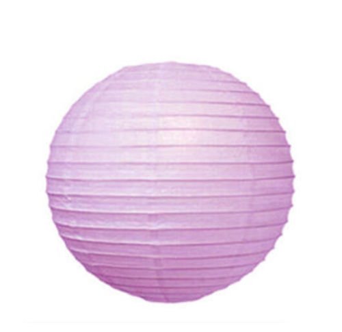 10x14"(Lilac) Round Paper Lanterns Lamp Wedding Birthday Party Decorations (A Liittle Tree)