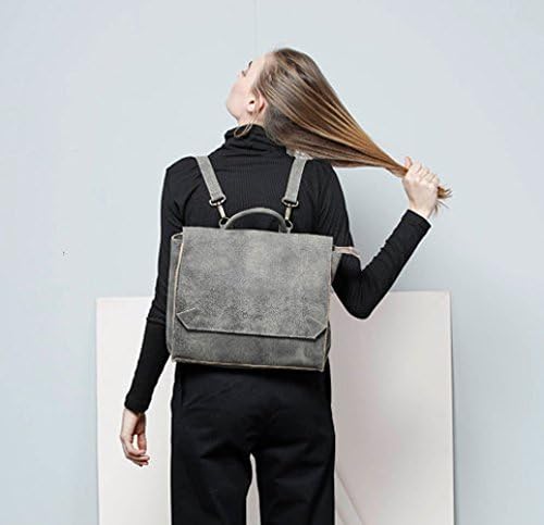 Handmade Designer Smokey Brown Genuine Leather Laptop Backpack and messenger Bag