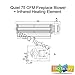 bbq factory Replacement Fireplace Fan Blower + Heating Element for Heat Surge Electric Fireplace