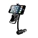 Wireless Bluetooth FM Transmitter Car Kit, Multi-functional Cell phone Mount Holder, Hands free Calling, GPS and MP3 Player, Car USB Charger for iPhone Samsung Smart Phones Tablets iPad Mini
