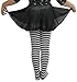 ToBeInStyle Girl's Girls Striped Tights - Black/White - S