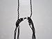 Easygoby 1Pcs Fashion Retro Multi-Layer Chains Pendant Black Cross Metal Long Necklace