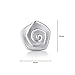 EVERU Flower Stud Earrings Sterling Silver, 5 Styles Options, Rose | Sunflower | Daisy | Lotus | CZ (rose)