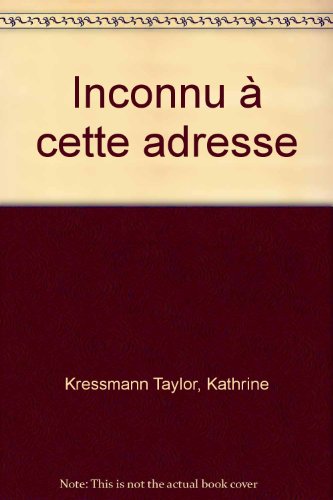 Inconnu à cette adresse