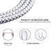 Micro USB Cable, FONKEN Nylon Braided Quick Charge Cable [3-Pack,3.3FT] USB 2.0 Charging and Data Sync Cables Android Charging Cord for Compatible Samsung, Nexus, LG, Motorola, Sony and More (White)