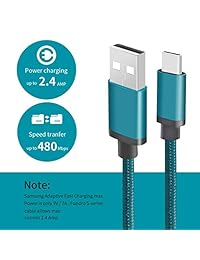 Benicabe - Cargador para Samsung Galaxy Note 9 (2 unidades, 35.8 in, USB tipo C, cable de carga rápida, nailon, trenzado, para Galaxy S9 S9 Plus, S8 S8 Plus, Note 8 y más)