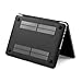 LENTION Hard Case for MacBook Pro (Retina, 13-inch, Late 2012 to Early 2015) - Model A1425 and A1502, with Keyboard Cover and Port Plugs, Matte Finish Case with Rubber Feet (Frost Black)