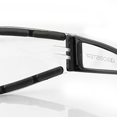 Bobster Shield Sport Sunglasses,Black Frame/Clear Lens,one size
