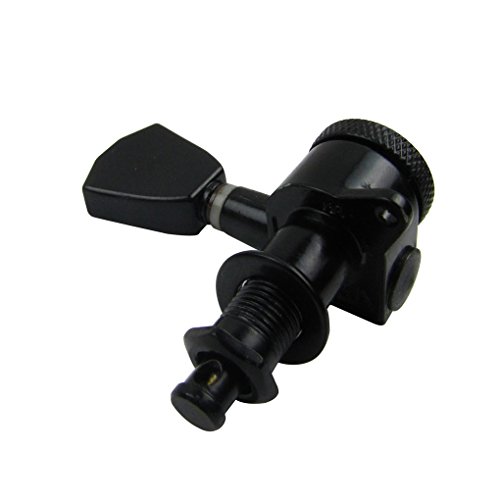IKN 3L3R Auto Locking Electric Acoustic Guitar Machine Heads Tuning Pegs Keys, Black
