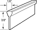 Prime-Line T 8681 Storm Door Bottom Sweep Seal, Gray Vinyl, 37 In. Length, V-Shape Delta (Single Pack)