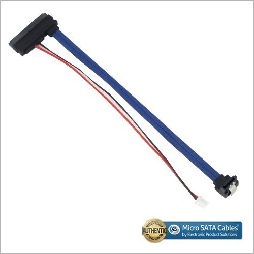 22 Pin SATA Female Cable with 2 Pin Power and Right Angle 7 Pin SATA