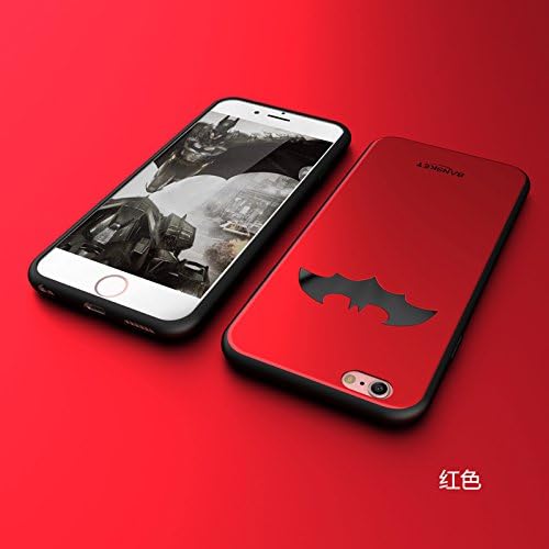 RONNEY'S BANSKEY Batman Soft TPU Case For Apple Iphone 7 PLUS RED