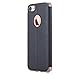 iPhone 7 Case, LONTECT Slim Thin View Window PU Leather Flip Case with Smart Unlock Metal Slide Touch for Apple iPhone 7 - Black