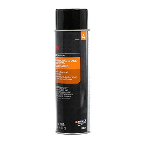 3M Professional Grade Rubberized Undercoating, Corrosion, Water and Salt Spray Resistant, 03584, 16 oz. Aerosol
