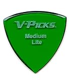 V-PICKS Medium Pointed Lite Emerald Green Guitar Pick