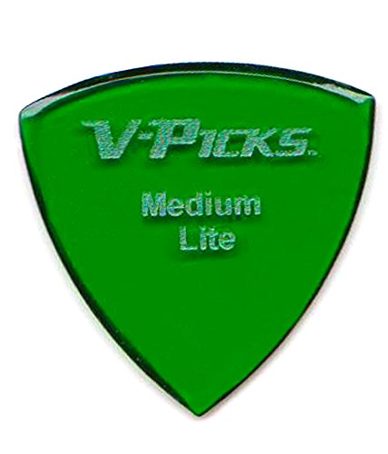 V-PICKS Medium Pointed Lite Emerald Green Guitar Pick