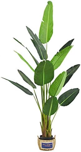 Artificial Banana Tree,Artificial Plant Decoration, Indoor Outdoor Office Conservatory Garden Plant (With Pot),220Cm [Energy Class A]