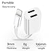 iPhone 7/8 Dual Lightning Adapter & Splitter with Charge, Headphone, Call, Sync for iPhone 7/8, iPhone 7 Plus/8Plus, iPhone X and More Apple Devices