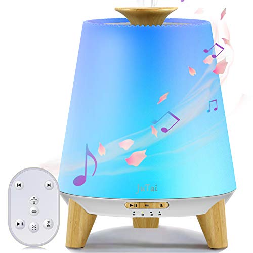 JuTai Essential Oil Diffuser, 300ML Diffuser with Bluetooth Speaker, Ultrasonic Humidifier, Remote Control Aromatherapy…
