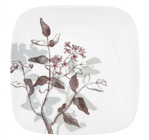 Corelle Square 6-Piece Dinner Plate Set, Twilight Grove