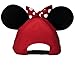 Disney Womens Minnie Mouse Cap With Bow & Ears Red