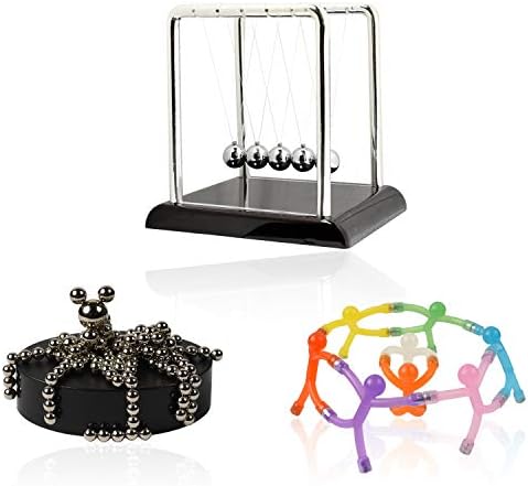 Desk Wiz Home Office Wiz Office Toy Set - Magnetic Fidget Toys w/ Magnet Balls - Relief for Boredom, Anxiety, Stress, ADHD & Autism for Kids & Adults