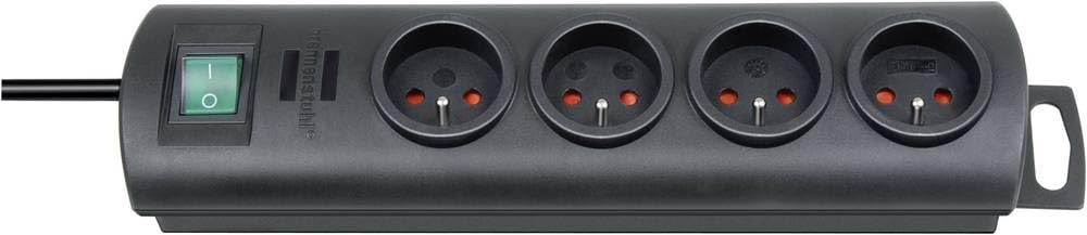 Brennenstuhl 1153304124 Socket Distributor IP44 4-Way Black 2 m H07RN-F 3G1.5 1159960 Electronics, Black