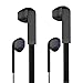 Earbuds, MXditect 2 Pack Headphones with Mic Stereo Earphones for iPhone Android Windows Black