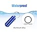 HRX Package 7PCS Mini Aluminum Keychain Pill Fob Holder, Waterproof Single Pill Case Box, Little Daily Pill Bottle for 7 Day
