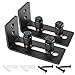 HIIMIEI Barn Door Floor Guides 2 Pack, Heavy Duty Sliding Barn Door Floor Guide Stay Roller Guide Flush to Floor