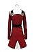 BoerMee Womens Darling Cosplay Costume Zero Two School Uniform Dress (S, Red)