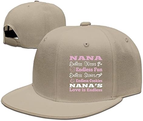 WYF Men&women Nana Endless Love Funny Travel Natural Caps Hats Adjustable Snapback