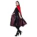 Ofocam Unisex Adult Halloween Cape Cloak Vampire Magician, Black&red, Size 55