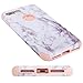 iPhone 8 Plus Case, iPhone 7 Plus Case, Anuck Heavy Duty Protection iPhone 7 Plus Shockproof Rubber Bumper Protective Case Hybrid Armor Defender Cover for iPhone 7 Plus / 8 Plus - Marble Rose Gold