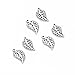 75Pieces Vintage Hollow Filigree Leaf Charms Pendants Jewelry Findings