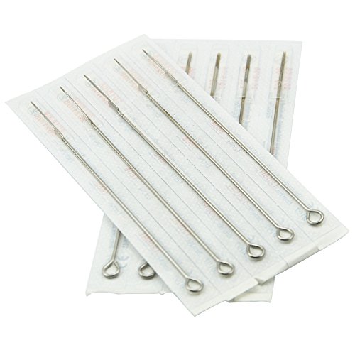 Fashionzone 10pcs Disposable Tattoo 304 Medical Stainless Needles Steel For Gun Liner Shader 5RL 5M1 Permanent Makesup Body Kit