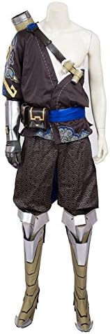 MagicCosplay Men's Hanzo Cosplay Halloween Costume Outfit Customizable(XL)