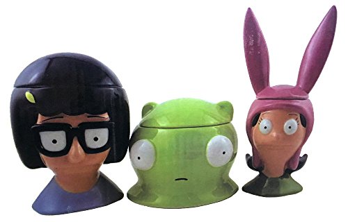 Surreal EntertainmentLJR Fox Network Bob's Burgers Family Bust LIDDED JAR, Multicolor