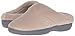 isotoner Women's Classic Hoodback W Memory Foam, Taupe, 6.5-7