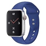 YOUKEX Sport Band Compatible with Watch 38mm 40mm 42mm 44mm,Soft Silicone Strap Replacement Wristbands Compatible with Watch Sport Series 4 Series 3 Series 2 Series 1 Edition