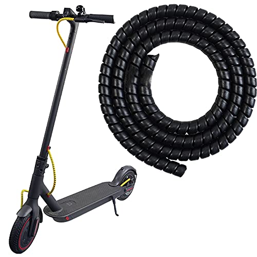 MotuTech 1 Metre Cable Sleeves for Xiaomi M365 / M365 Pro/Pro 2 / 1S for Segway Ninebot G30 Max Range Cable Protection 1M φ9mm Cable Cover for Computer/USB/Audio/Video Cables (Black)