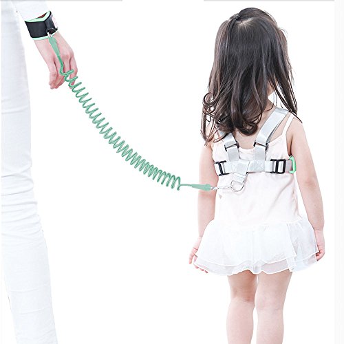 [2018 New Version] OFUN Safety Harness for Kids, Baby Harness for Walking, Toddler Harness Safety Leashes, Anti Lost Wrist Link for Toddlers (Mint Green) - Thumbnail 7