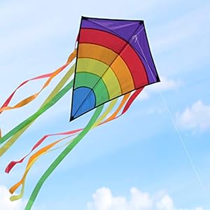 Homegoo-Huge-Colorful-Kites-Large-Easy-Flyer-Rainbow-Kites-for-Adults-Outdoor-flying-easily-in-strong-or-light-winds-74-65cm Homegoo Huge Colorful Kites, Large Easy Flyer Rainbow Kites for Adults Outdoor flying easily in strong or light winds 74 * 65cm