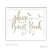 Andaz Press Wedding Party Signs, Glam Gold Glitter Print, 8.5-inch x 11-inch, Please Sign our Guestbook, 1-Pack