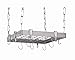 Concept Housewares PR-40902 Stainless-Steel Hanging Pot Rack, Square