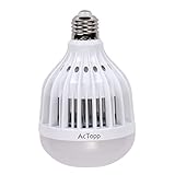 AcTopp 3 in 1 Bug Light Zapper, 110v Mosquito Bug Zapper Light Bulb , Indoor/Outdoor Lighting, Flying Insects Wasp Moths Bug Killer, Cleaning Brush Included